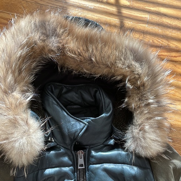 Real leather and shearling coat - Picture 6 of 15